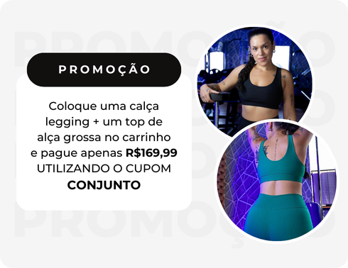 Promoção Conjunto Legging e top - Cozy