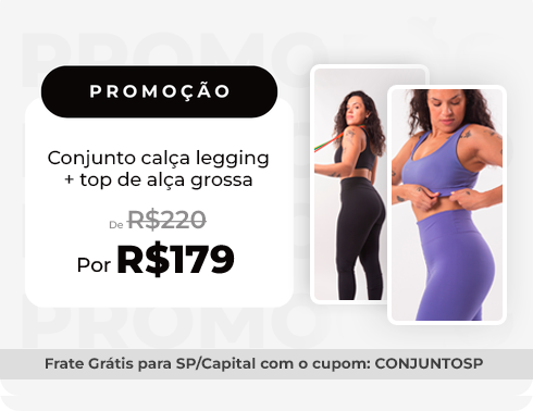 Promoção conjuntos - Cozy moda fitness